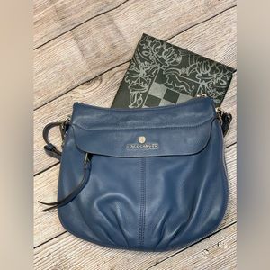 Vince Camuto Navy Crossbody Leather Bag